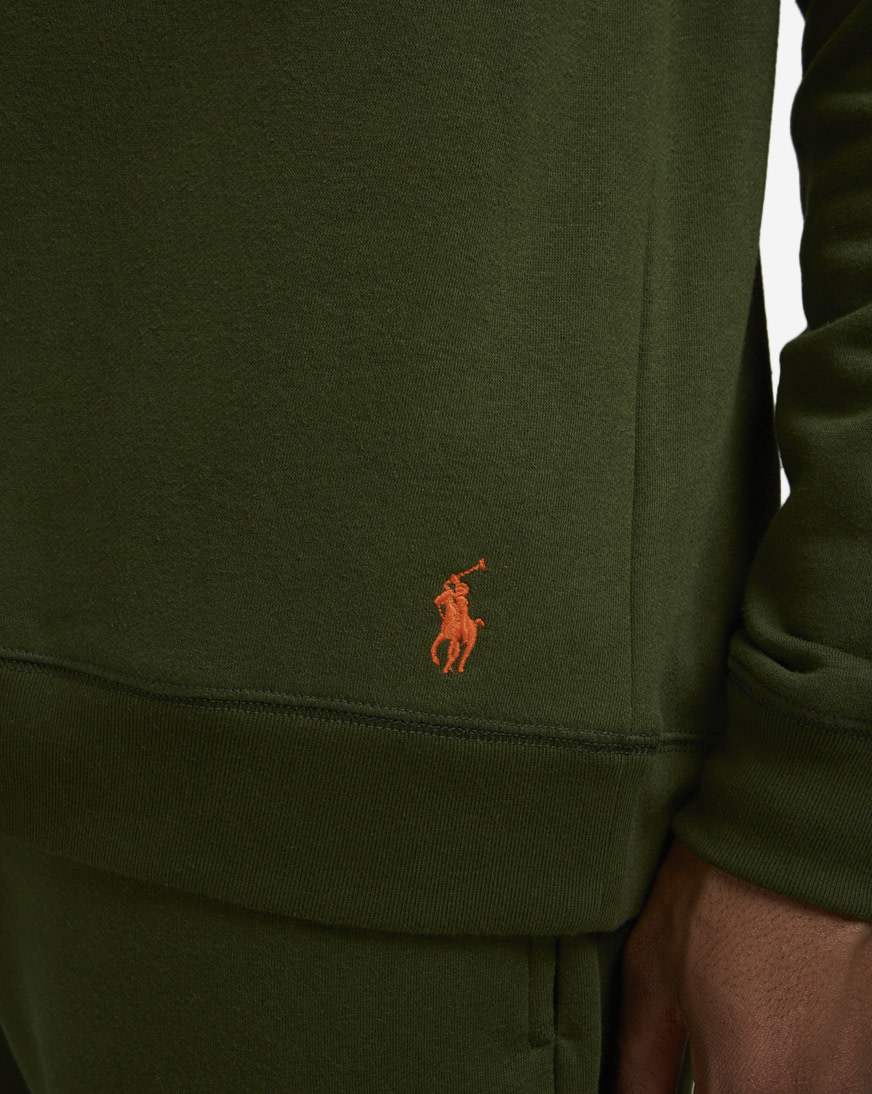Shop Polo Ralph Lauren Brushed Fleece Raglan Crew PK56HF-9EI