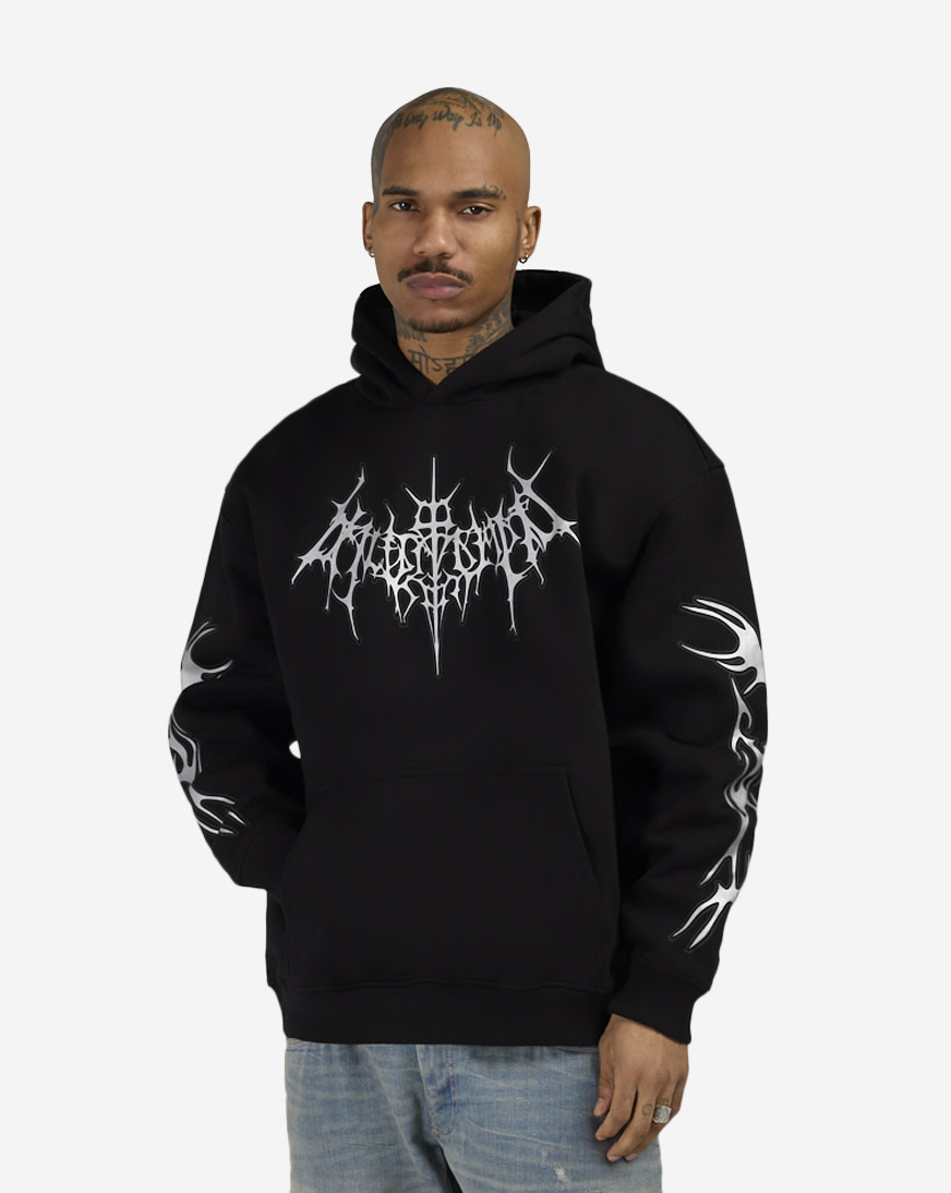 Decibel Metallic Neo Tribal Hoodie | Connecticut Post Mall