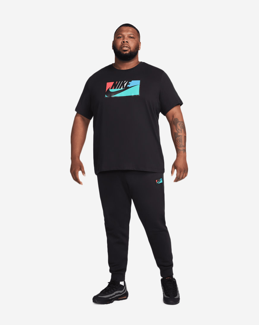 Shop Nike Club Fleece Logo Patch Joggers FB8437-010 black