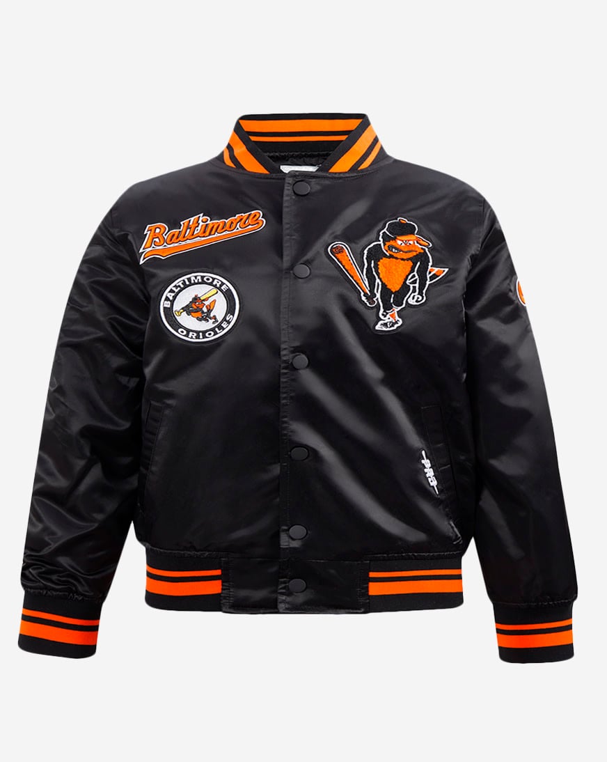 Baltimore Orioles ブラックジャケット Full-Zip Black Cotton Baltimore Orioles Area Code Jacket