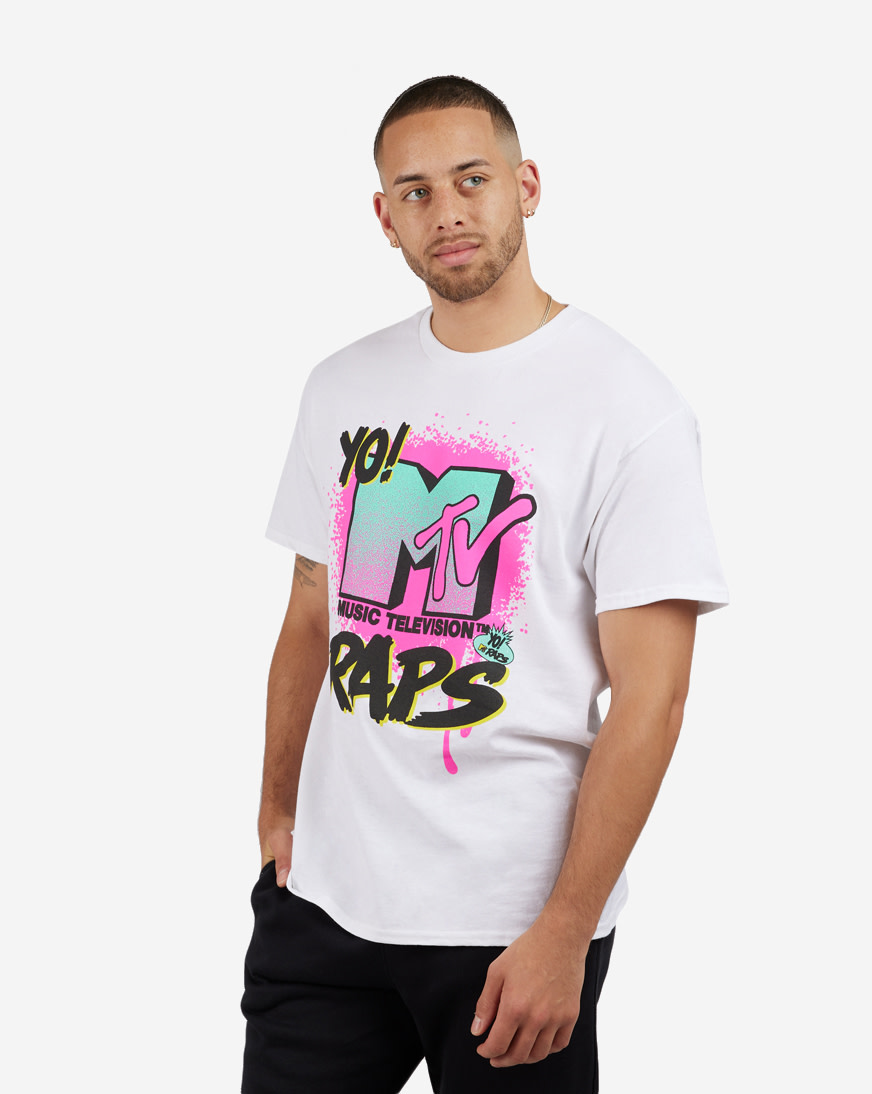Graphic Tees YO MTV Raps Neon Spray Tee | Connecticut Post Mall