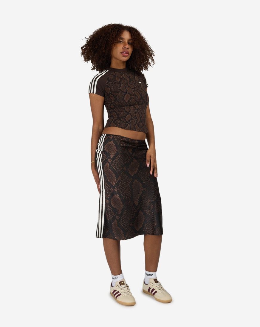 Shop adidas Snake Print Satin Skirt KX1893 animal print | SNIPES USA