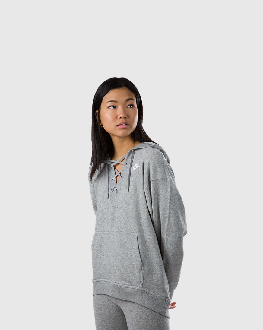 nike women's club lace up sweatshirt