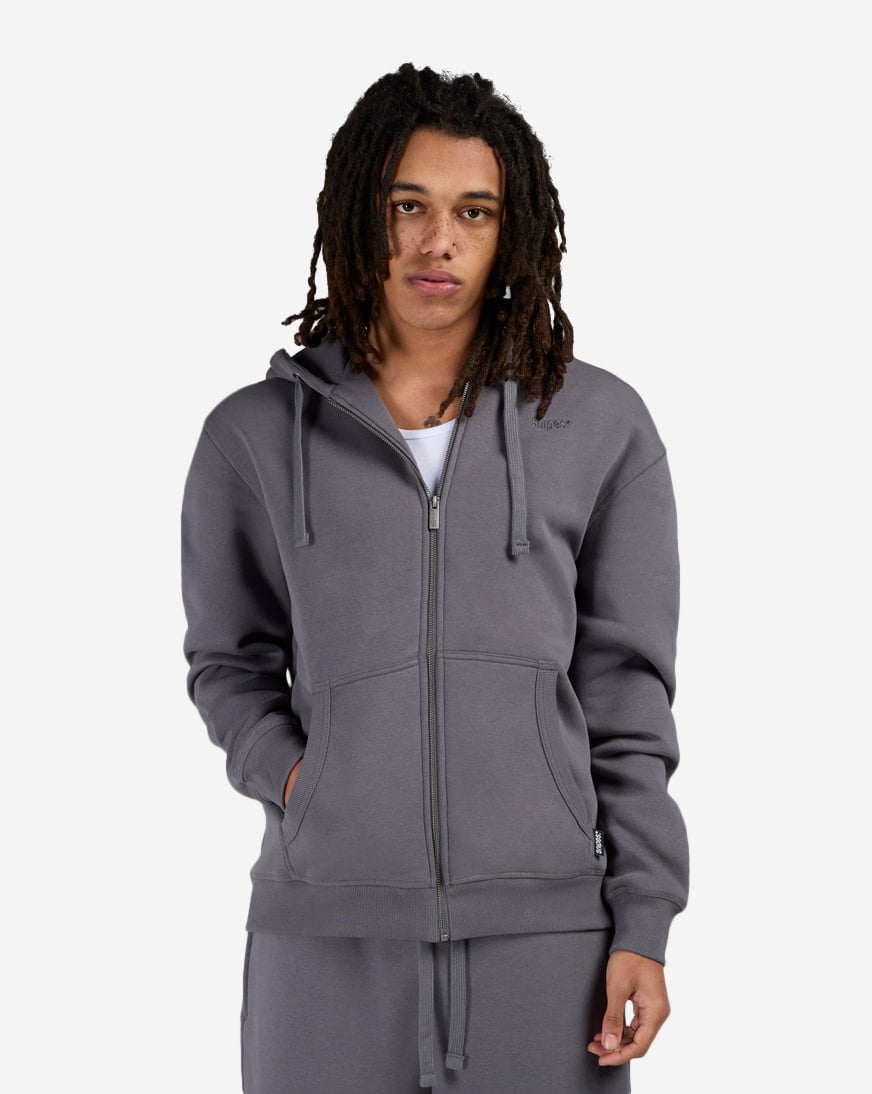 Shop SNIPES Full Zip Hoodie FW25MC003-050 grey | SNIPES USA
