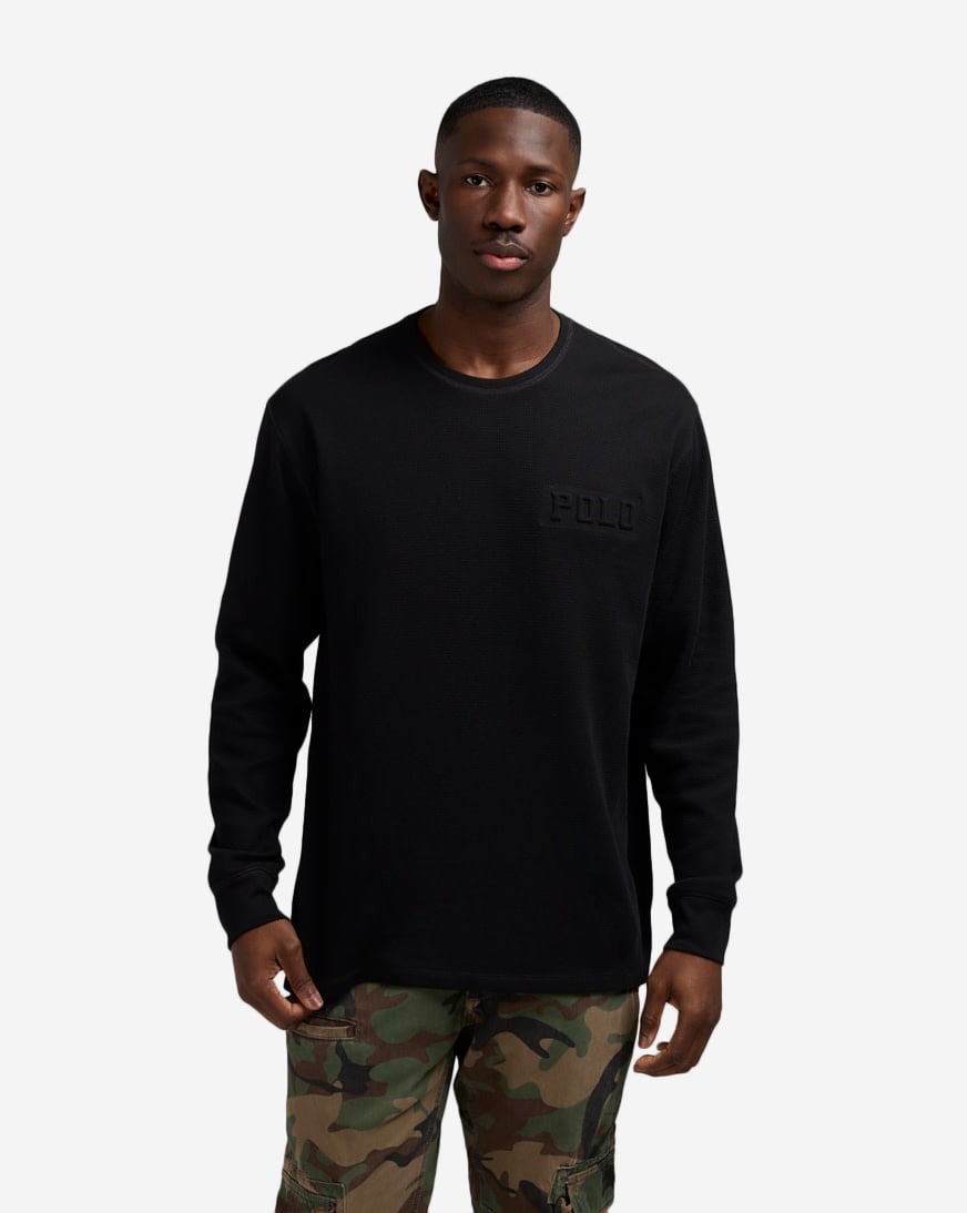 Shop Polo Ralph Lauren Embossed Thermal PWLE2F-AA8V black | SNIPES USA