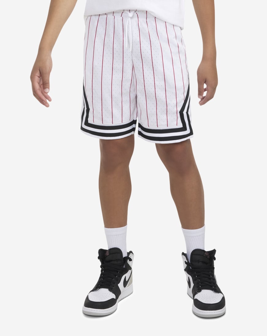 Shop Jordan Big Kids' Pinstriped Diamond Shorts 95C890-001 Shop Jordan Big Kids' Pinstriped Diamond Shorts 95C890-001