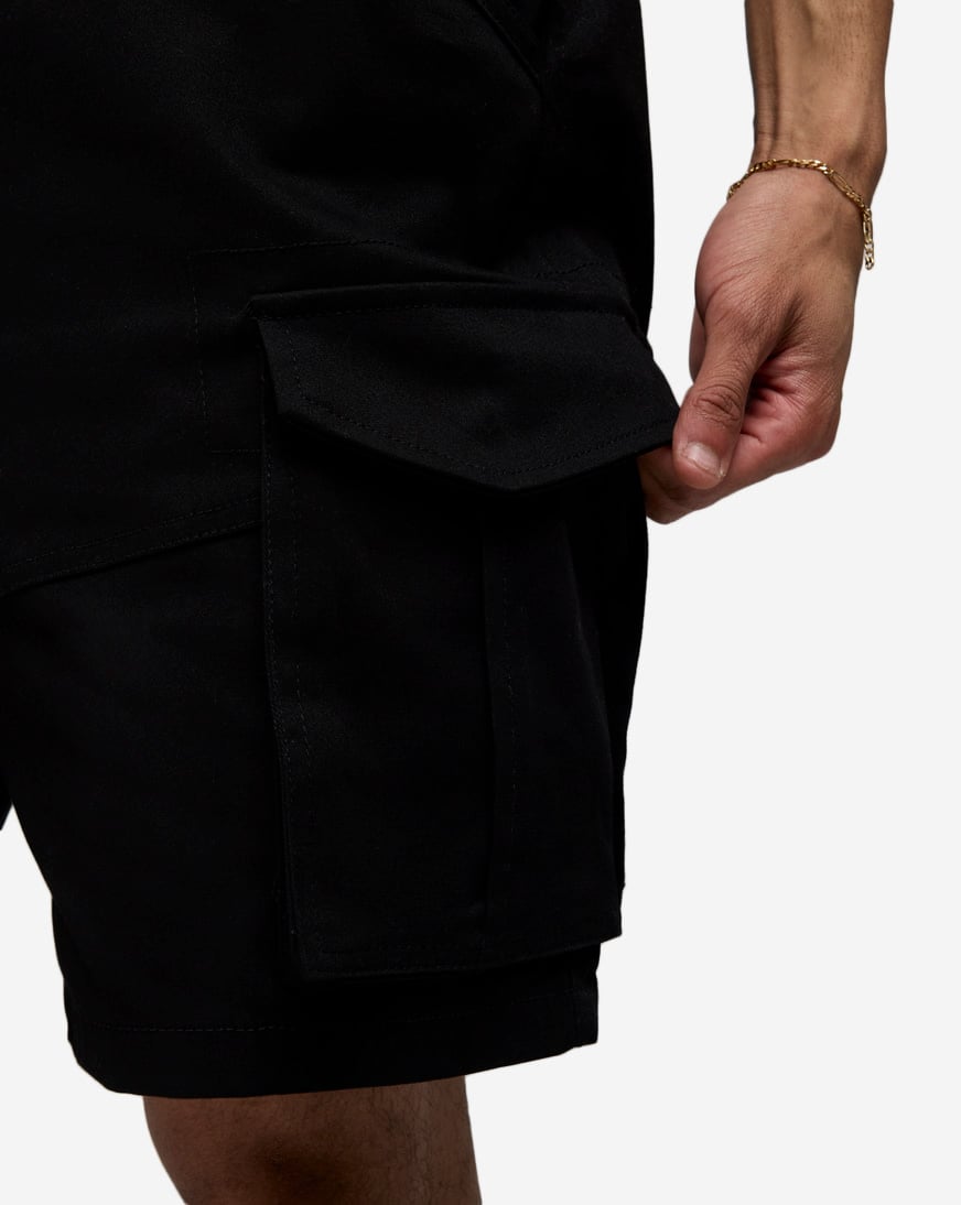 パンツ SP SS2501/SHORTS/NYLON.TWILL BLACK Shop American Stitch Twill Cargo Shorts SS23S812-BLK black