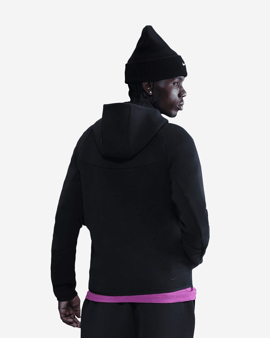 Shop Nike Tech Full-Zip Windrunner Hoodie HV0949-010 black