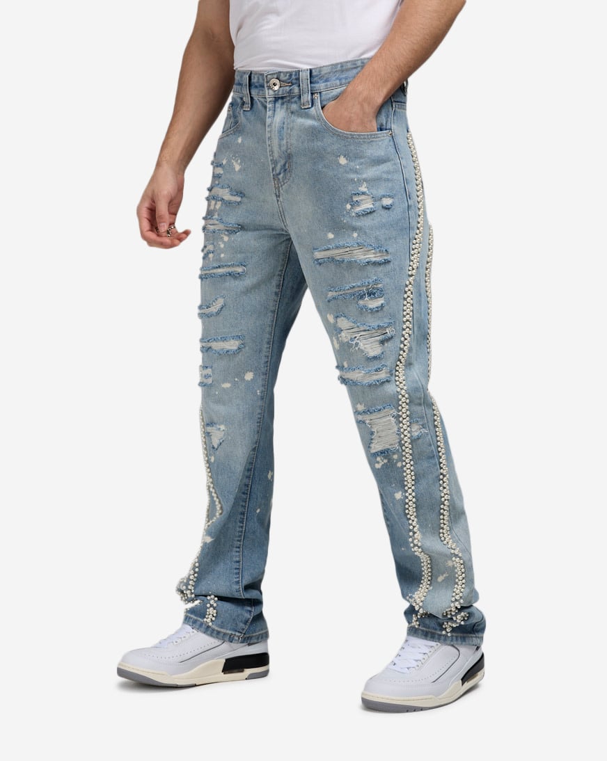 Shop Decibel Pearl Denim Jeans DECWB482-IND blue | SNIPES USA