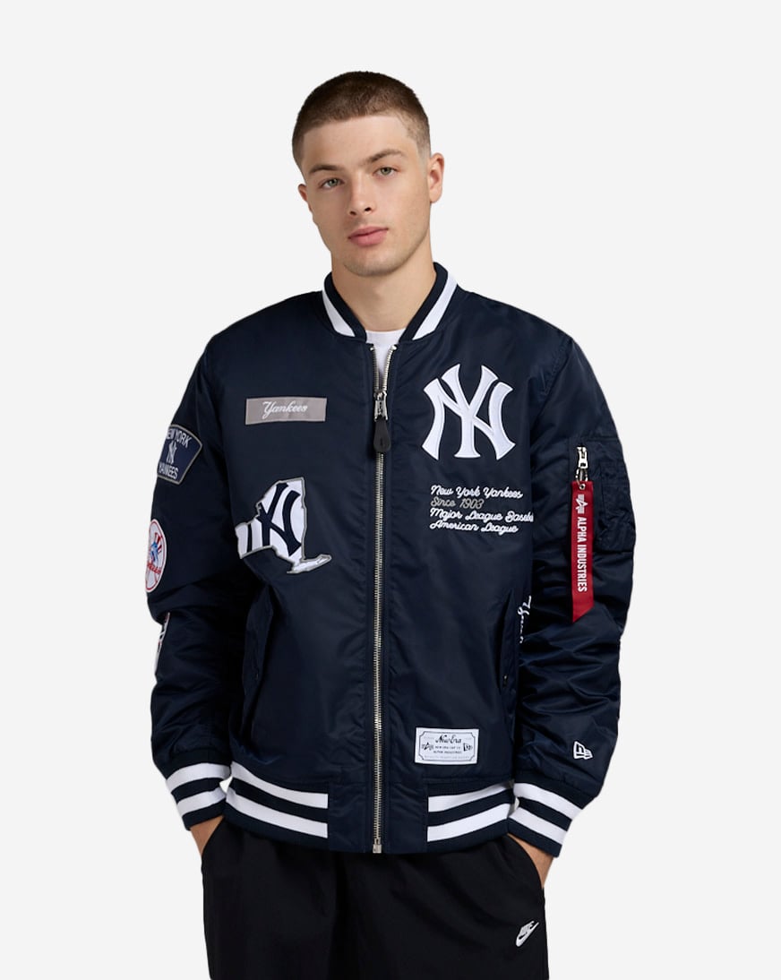 Shop New Era Alpha Industries New York Yankees Bomber Jacket