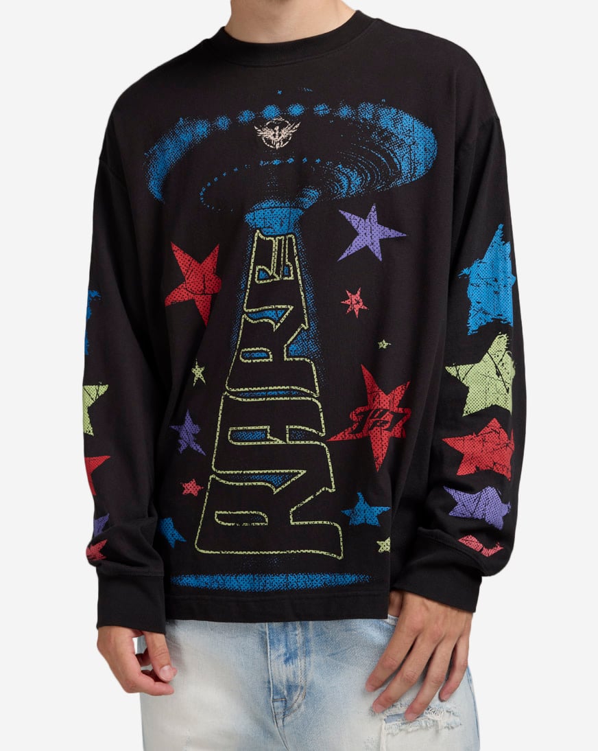 Shop Puma Lamelo Star Vision Long Sleeve Tee 63243901 black
