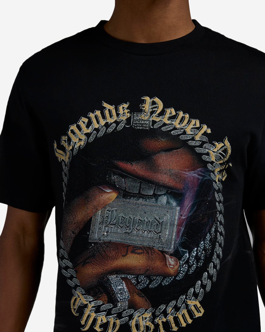 Shop Graphic Tees Legends Never Die Tee MTUS544-US-00007 black
