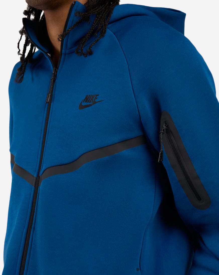 Shop Nike Tech Fleece Full-Zip Windrunner Jacket HV0949-476 blue
