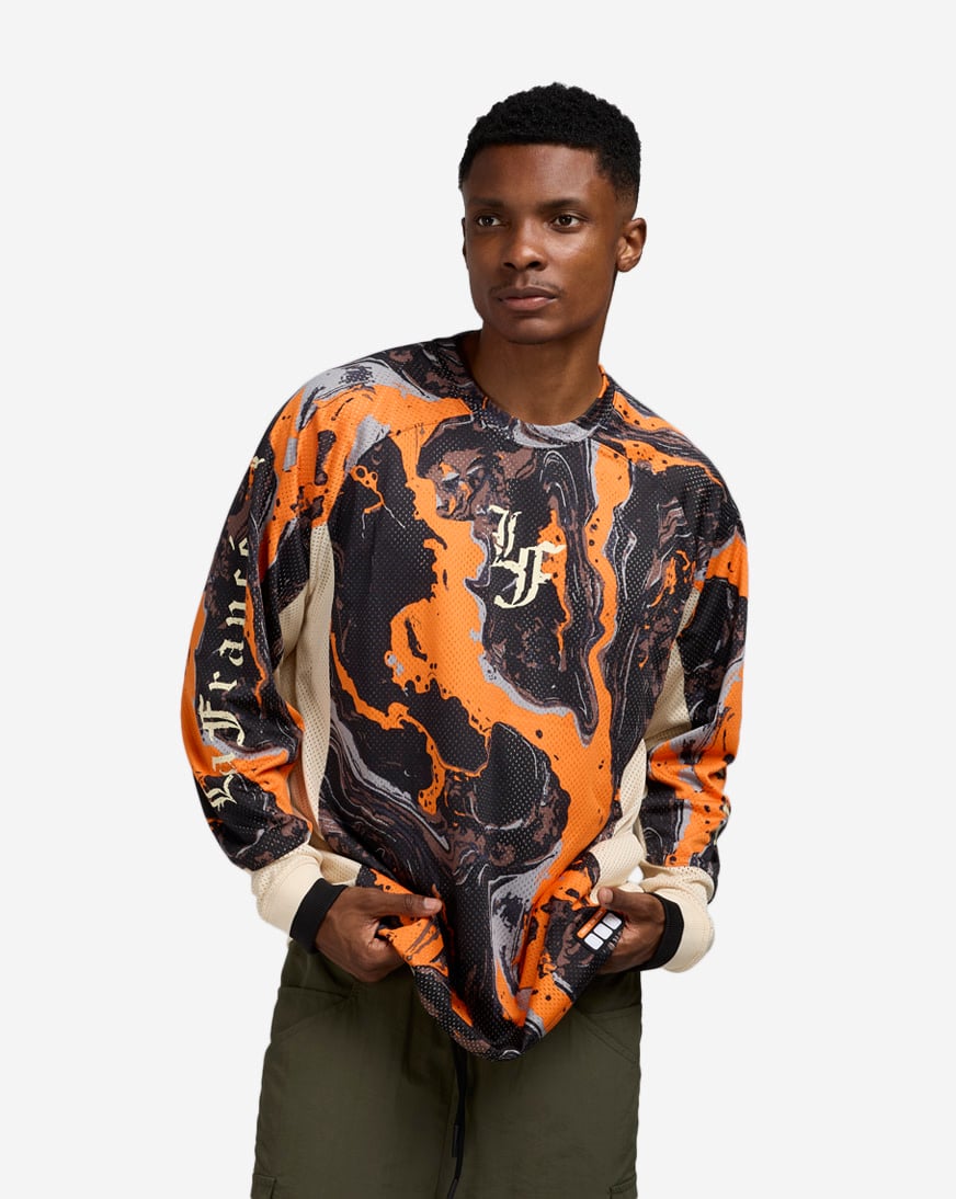 Shop Puma LaFrance Heem Moto Jersey 63247501 orange | SNIPES USA