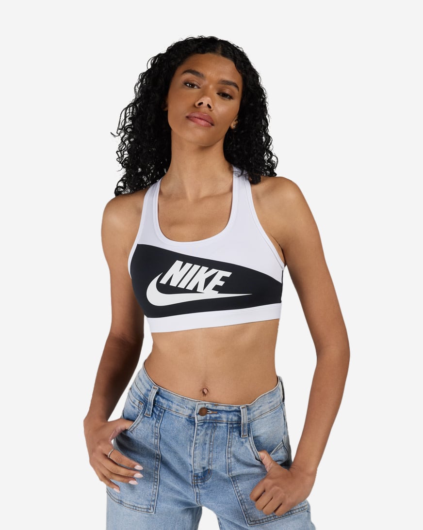 Shop Nike Swoosh Medium-Support Padded Sports Bra IM9904-010 black