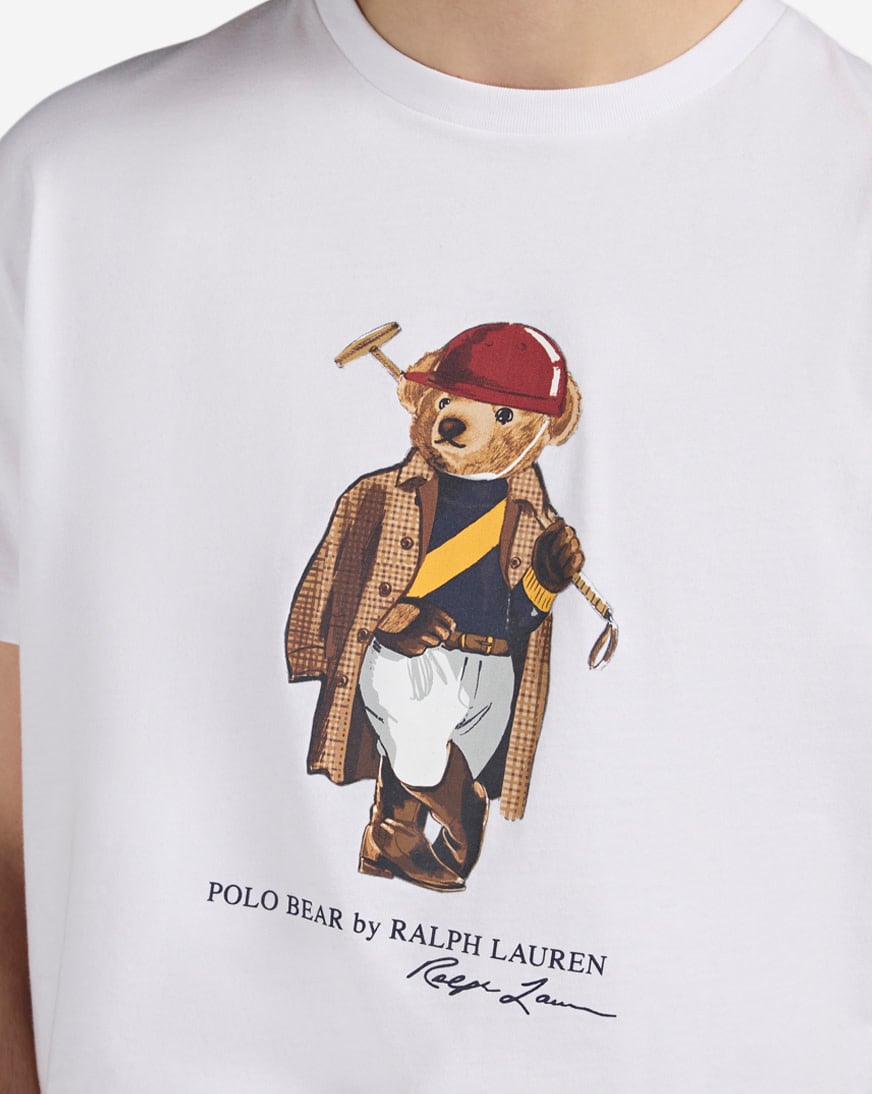 Shop Polo Ralph Lauren Novelty Polo Society Bear Tee 710B14626001