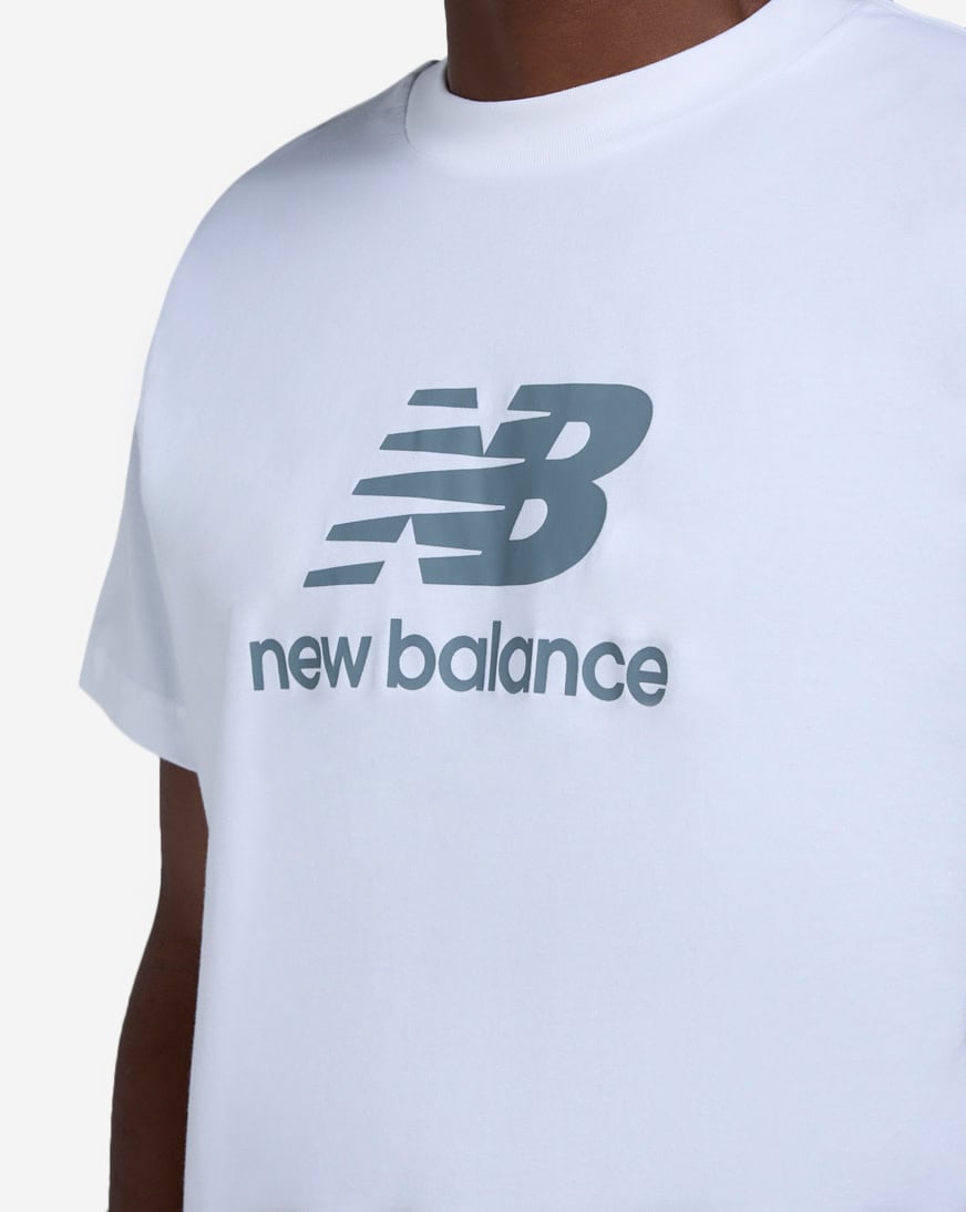 Tシャツ・カットソー New Balance Stacked Logo T-Shirt White MT41502WT New Balance】 ニューバランス M NB Stacked Logo Tシャツ T