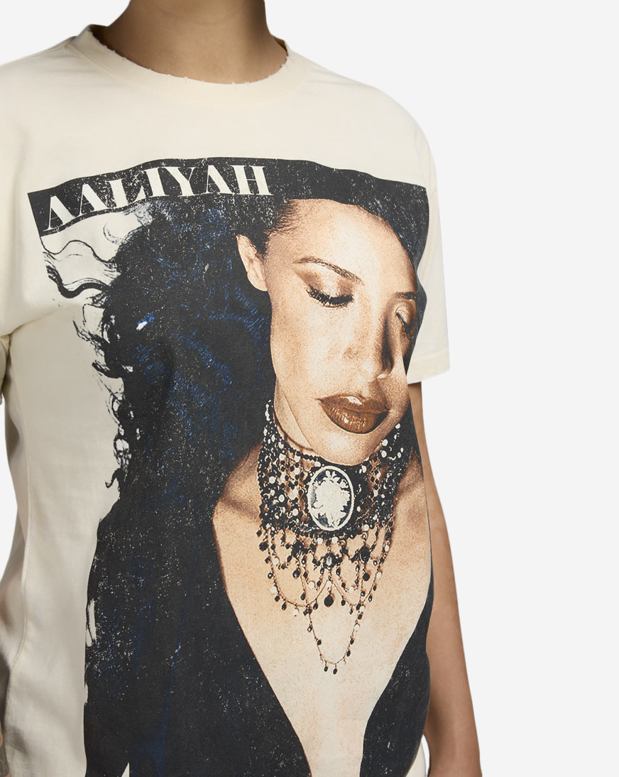 Shop Graphic Tees Aaliyah Distress Tee ALA2280FS multi