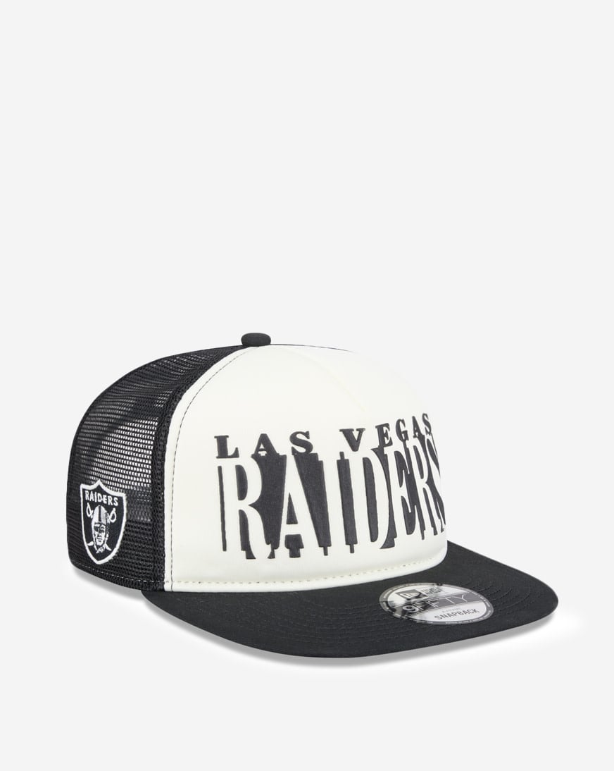 Shop New Era 9Fifty Las Vegas Raiders A-Frame Cut Out Snapback Hat