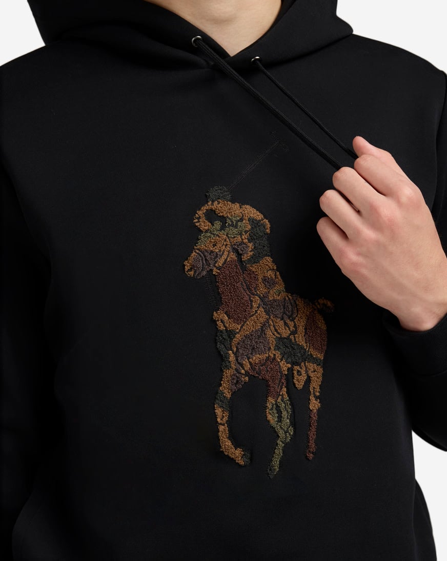 Shop Polo Ralph Lauren Camo Big Pony Double-Knit Hoodie