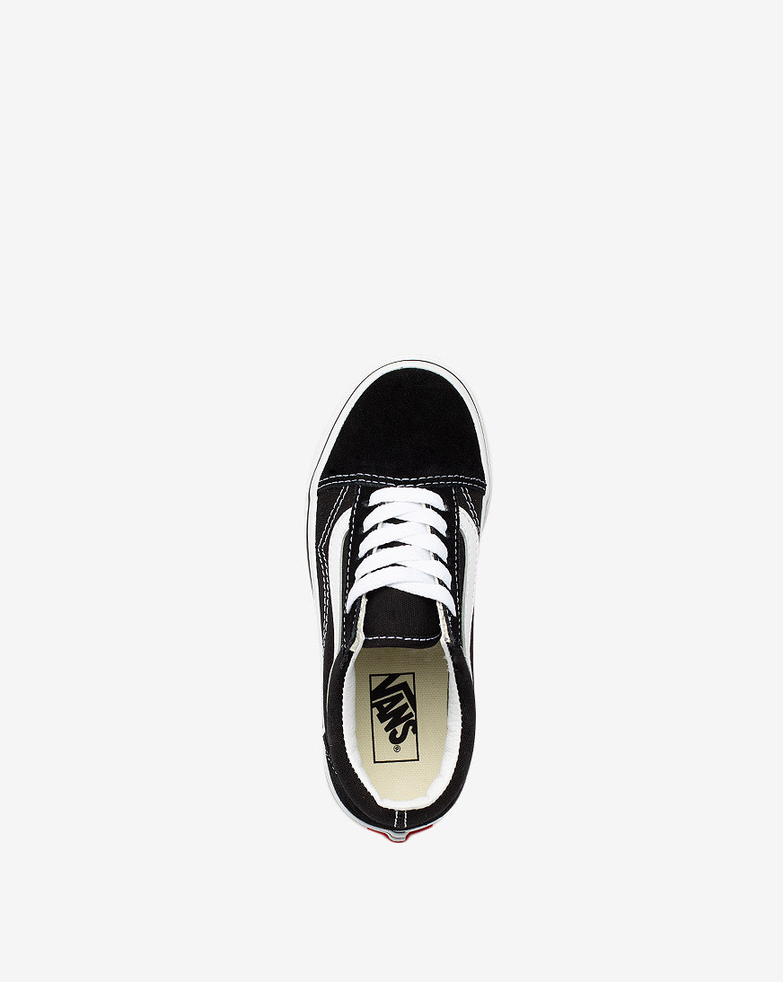 Shop Vans Pre-School Old Skool Black VN000W9T6BT white