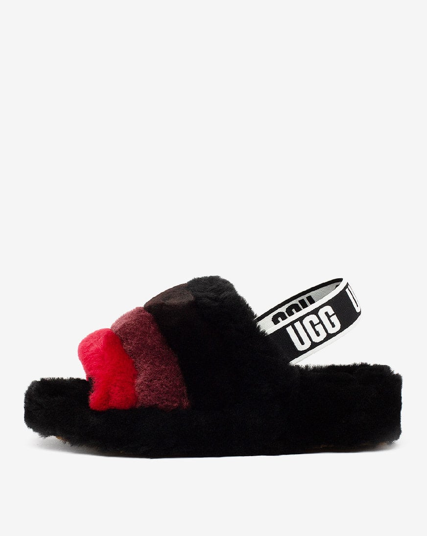 Shop UGG Fluff Yeah Slides 1116330BLKM multi | SNIPES USA