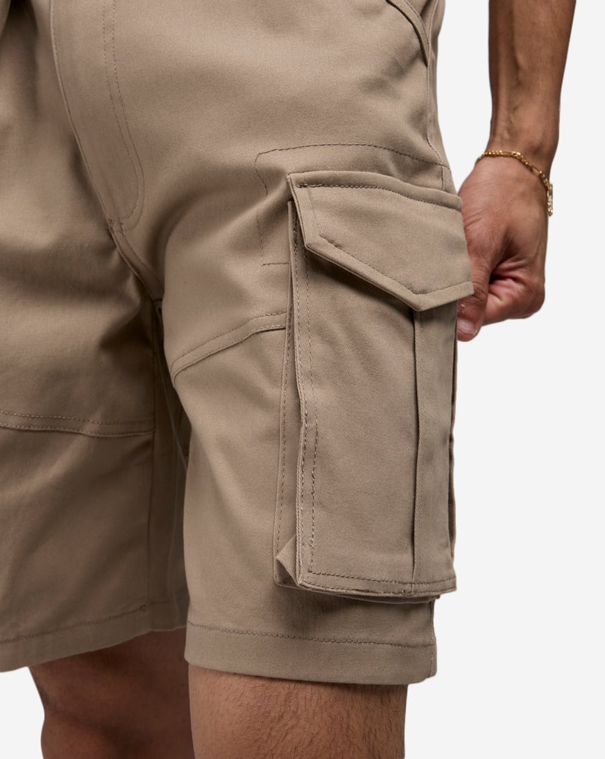 Shop American Stitch Twill Cargo Shorts SS23S812-KHA beige