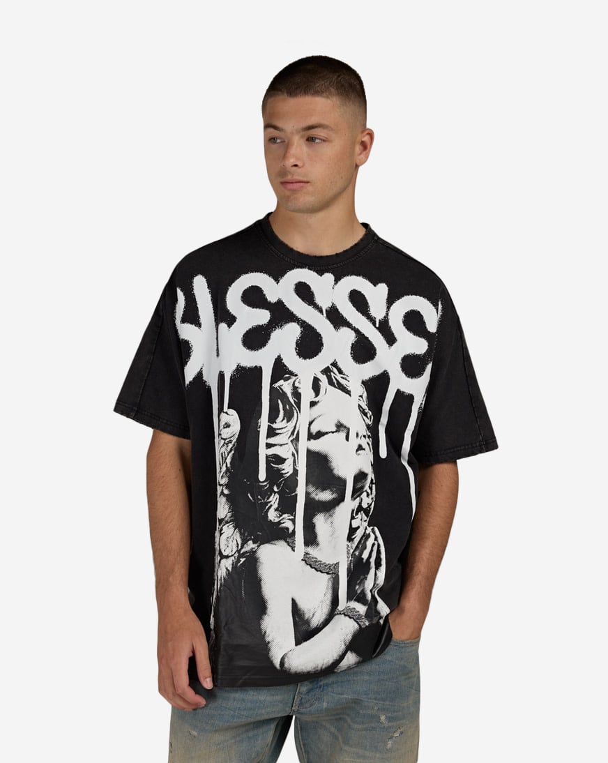 Shop STREETZ IS WATCHIN Pray For Better Days Tee SIW5302-BLK black
