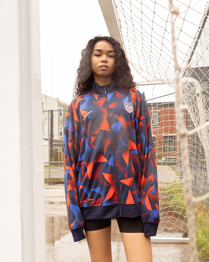 Shop Nike USA Dri-Fit Academy Pro Anthem Jacket FZ9391-451 blue