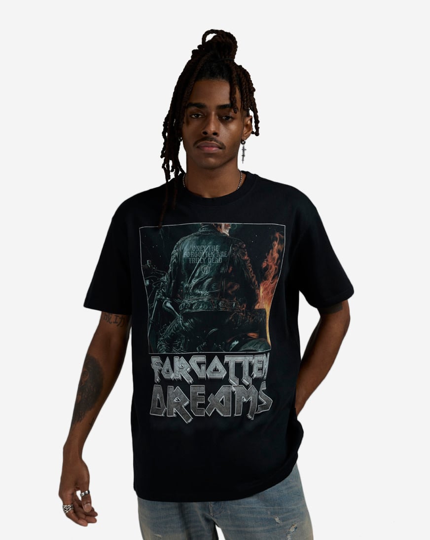 Shop Forgotten Faces Forgotten Biker Tee FOFUS153-00007 black