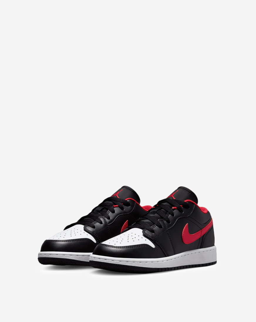 jordan low black and red