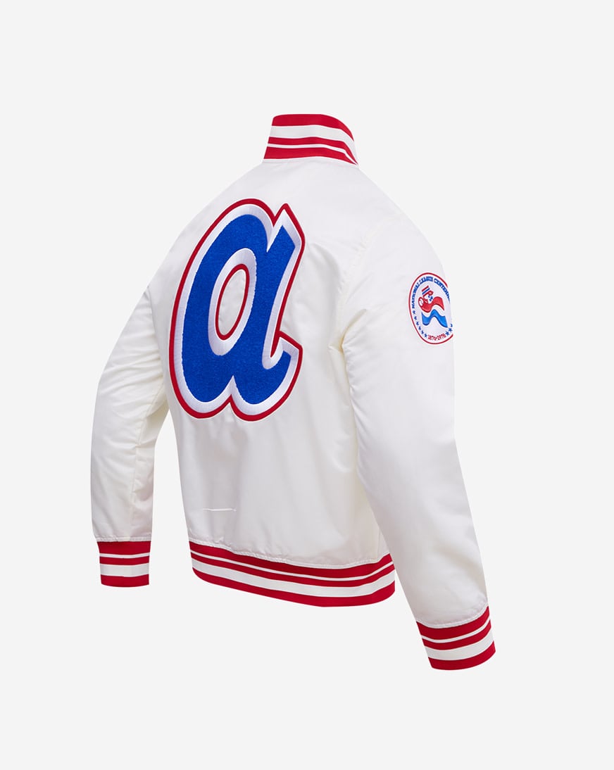 Shop PRO STANDARD Atlanta Braves Retro Classic Rib Satin Jacket