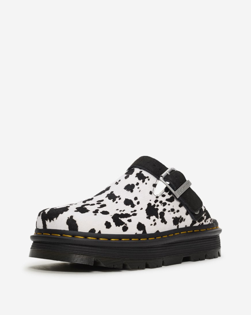 Shop Dr. Martens Zebzag Suede Slingback Platform Mules 42850100