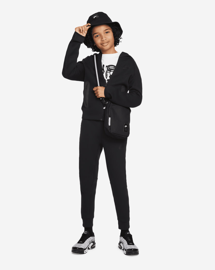 Shop Nike Grade School NSW Tech Fleece Full-Zip Hoodie