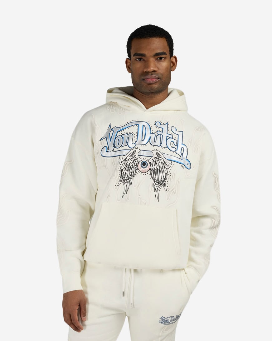 Shop Von Dutch Eye Of Fortune Flame Pullover Hoodie 4VND2B0088SN Shop Von Dutch Eye Of Fortune Flame Pullover Hoodie 4VND2B0088SN