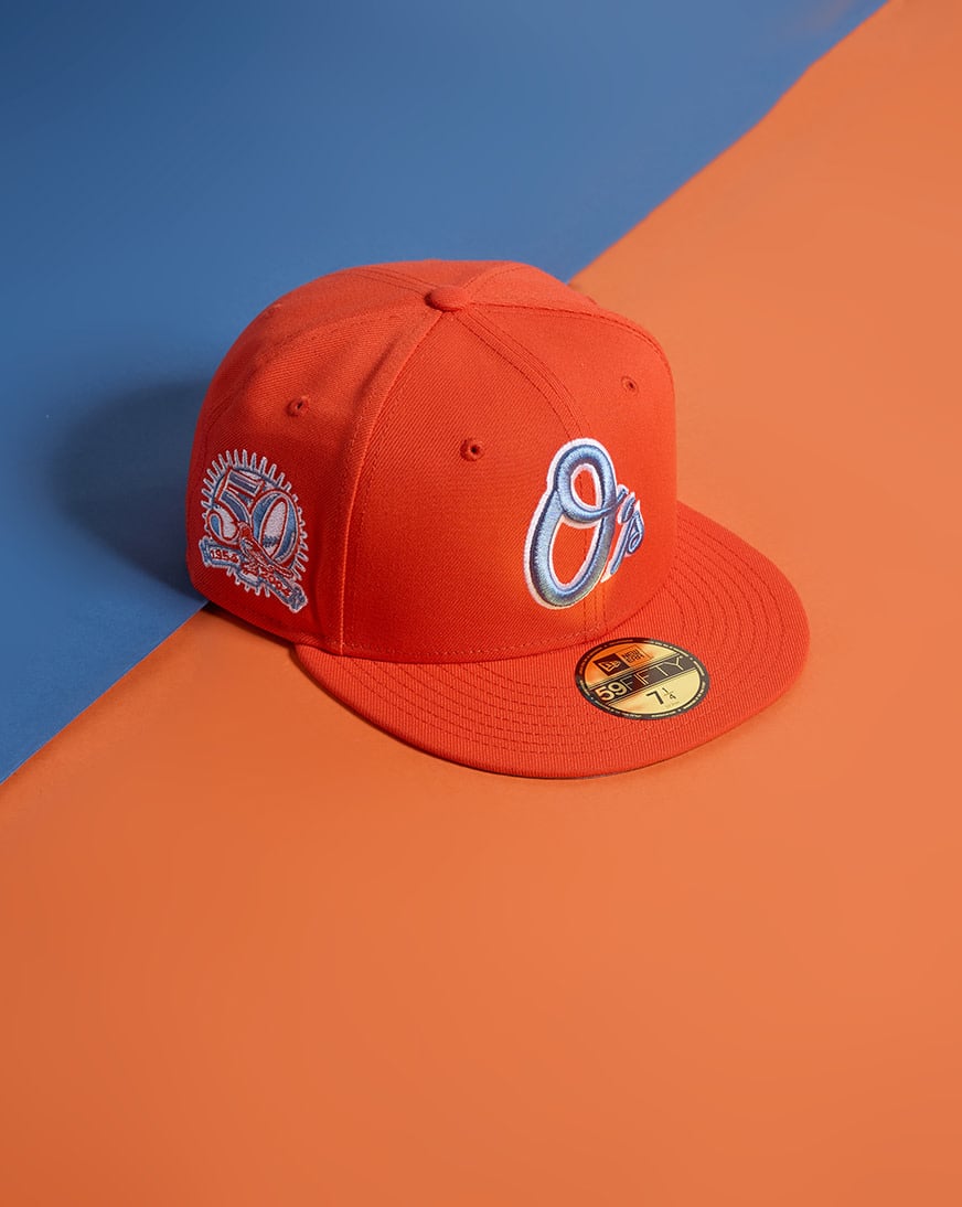 Shop New Era 59Fifty Baltimore Orioles Fitted Hat 71011925 orange