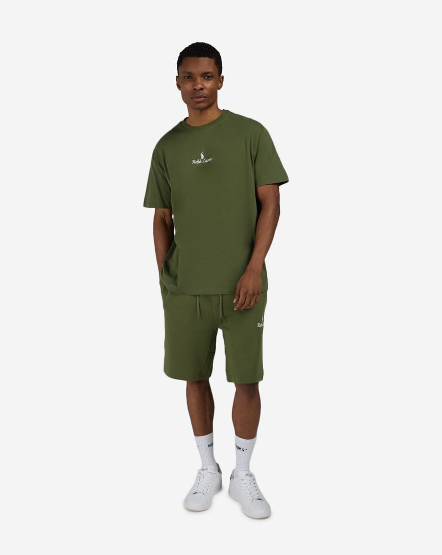 Shop Polo Ralph Lauren Jersey Knit RL Script Graphic T-Shirt