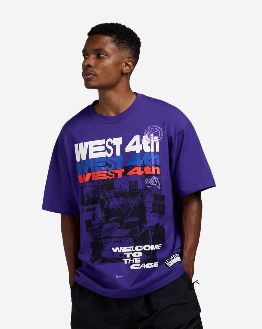 Shop Nike NSW West 4th Park NY25 Tee II7577-547 purple