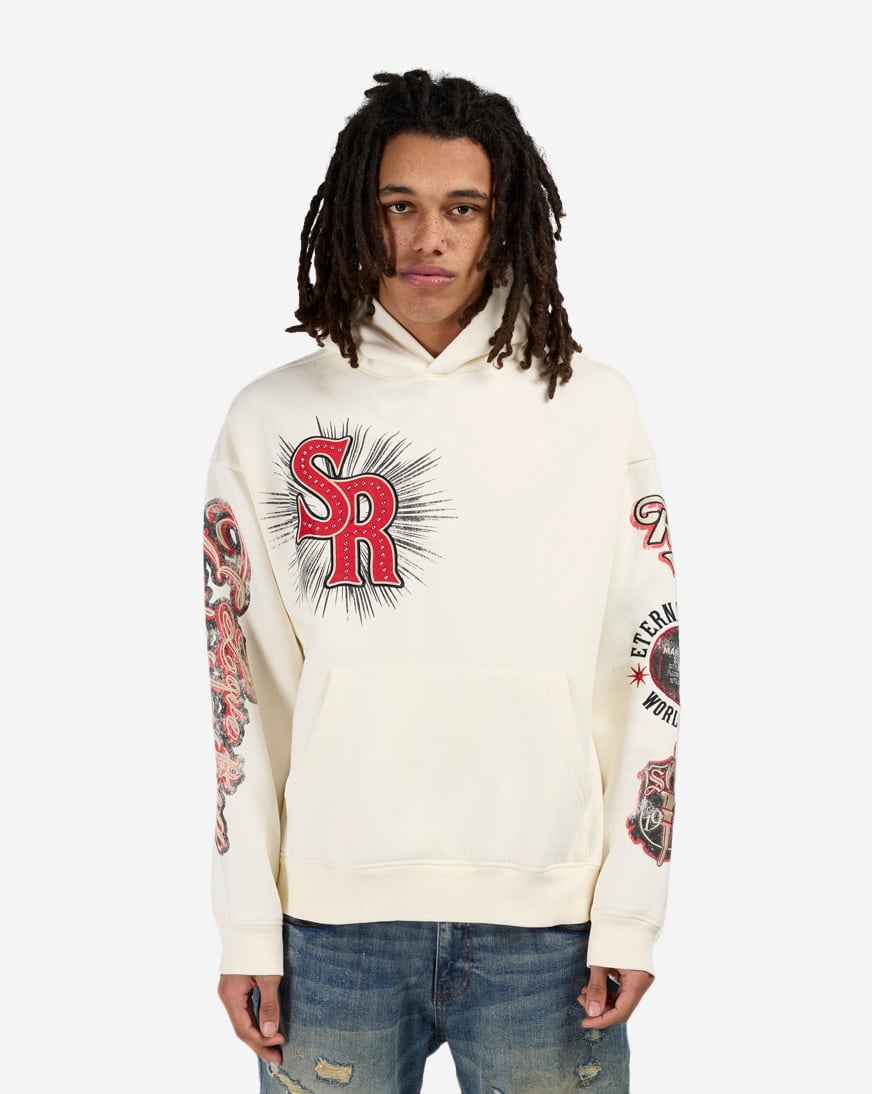 Shop Smoke Rise Legacy Hoodie FO25699SNZ-ECRU cream | SNIPES USA
