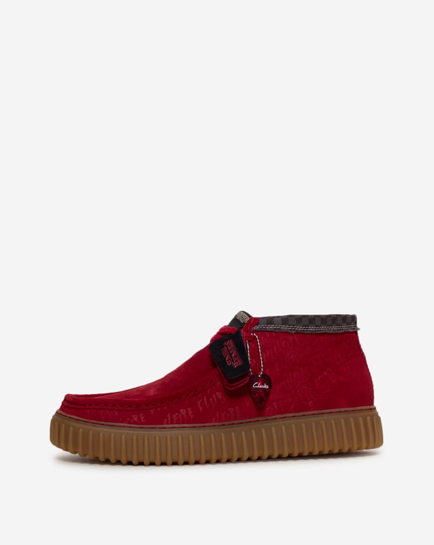 Shop Clarks Torhill Hi Suede 26184649 red | SNIPES USA