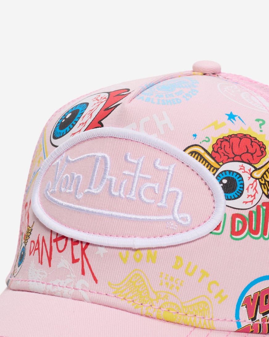 Shop Von Dutch Multi Trucker Hat VDHH0006-PINK-2 pink