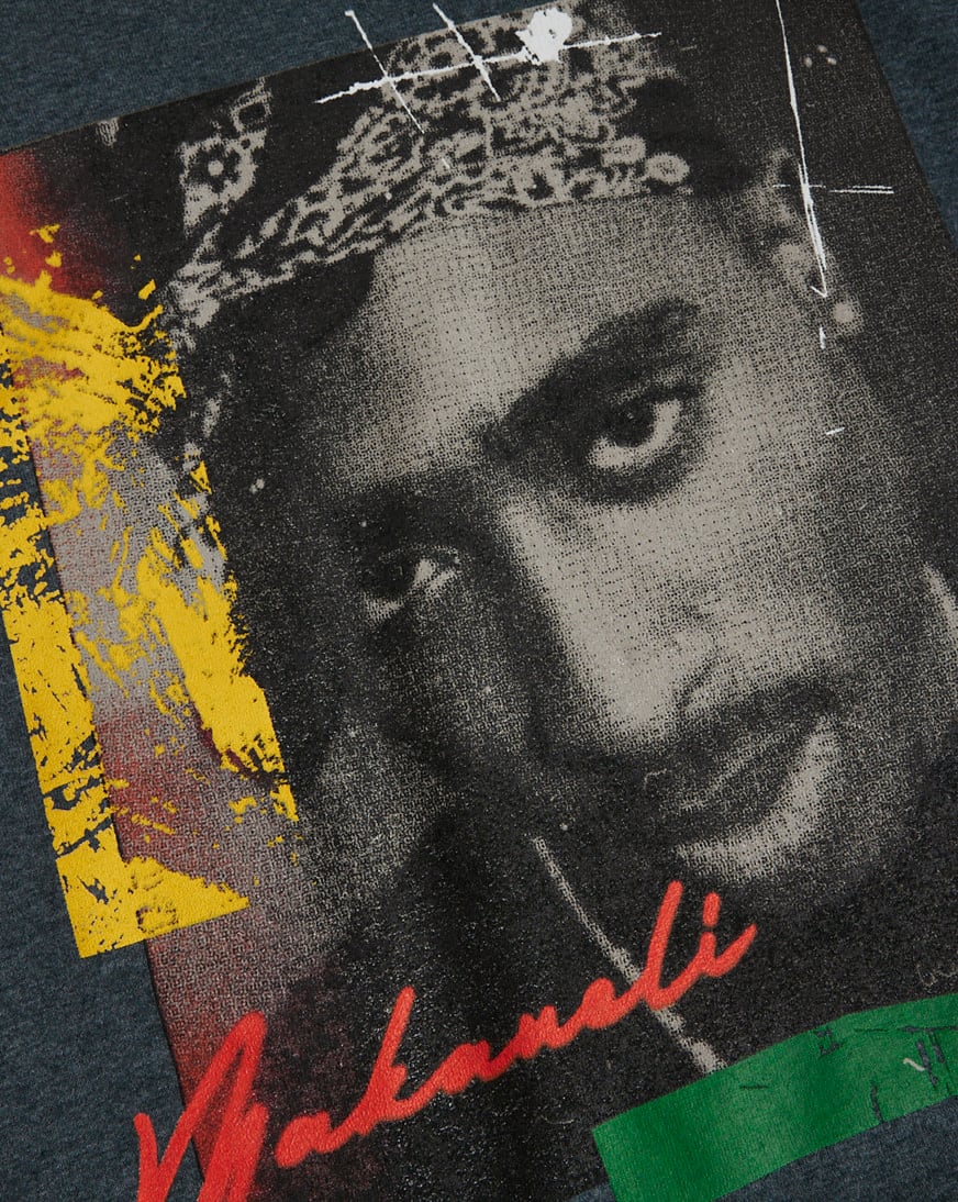 Shop Graphic Tees Tupac Makaveli Tee 31781745 grey | SNIPES USA
