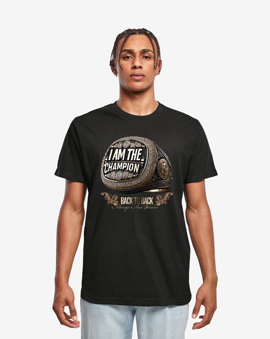Shop Mister Tee I am the Champion Ring Tee MTUS575-US-00007 black