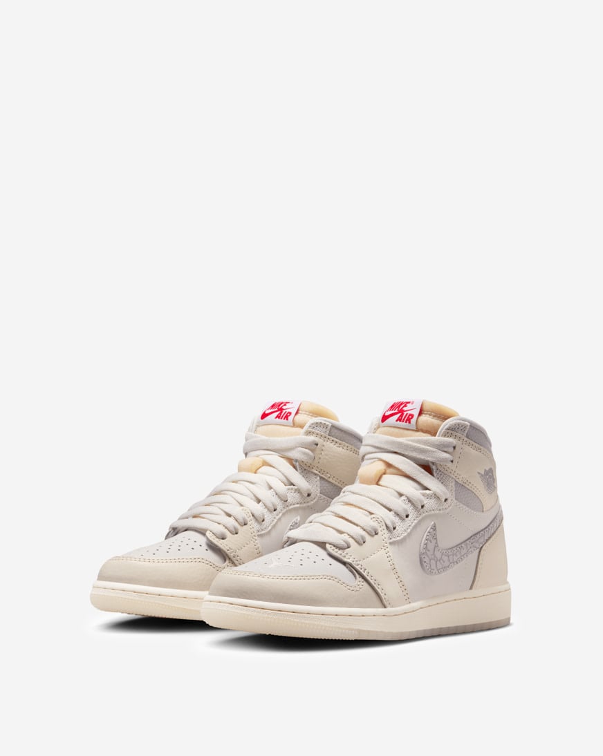 Shop Jordan Big Kids' Air Jordan 1 Retro High OG IH4281-100 cream
