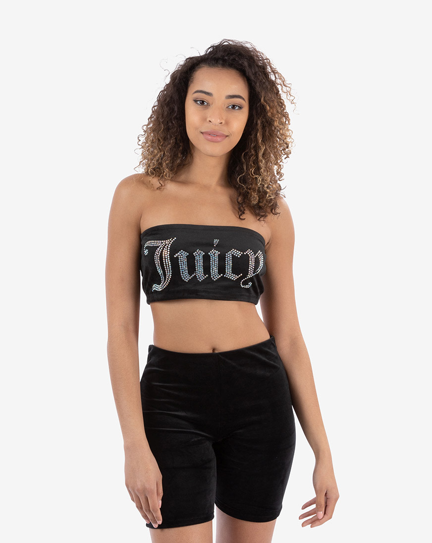 Shop Juicy Couture Embellished Bandeau Top J2SDV144-J0002