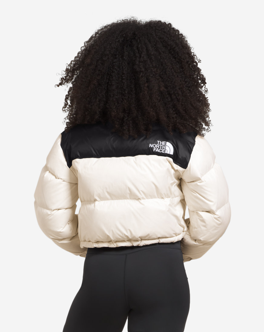Shop The North Face Nuptse Short Jacket NF0A5GGE-Q4C white
