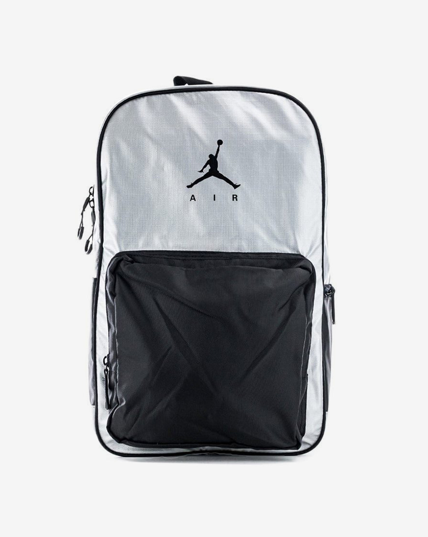 ジョーダンバックパック Shop Jordan Metallic Backpack 9A0480-G6R grey | SNIPES USA