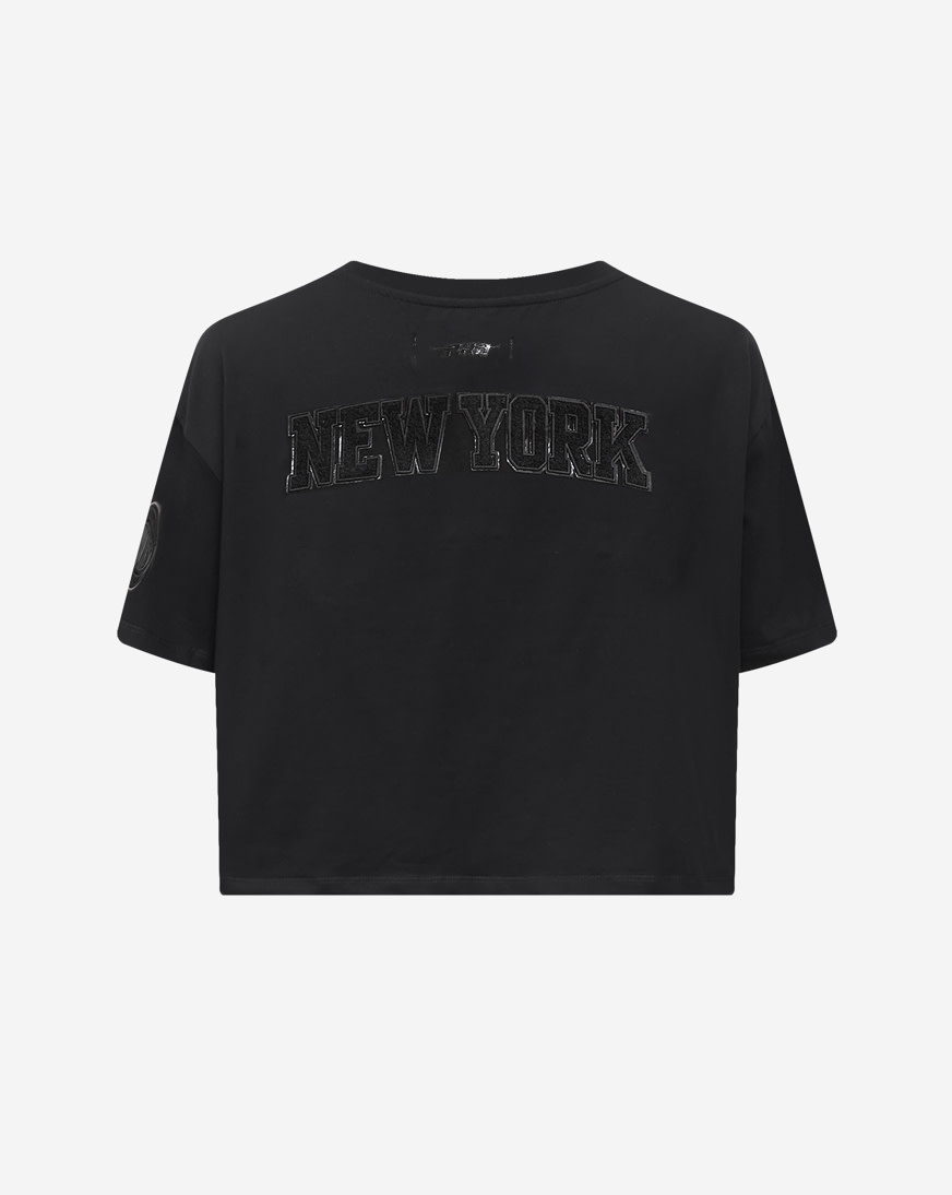 Shop PRO STANDARD New York Knicks Triple Black Classic Boxy Tee