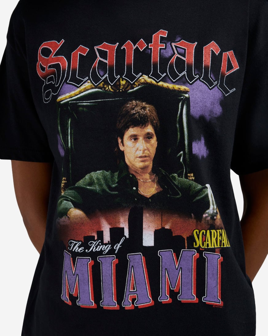 Shop Graphic Tees Scarface Miami Tee SF5285 black | SNIPES USA