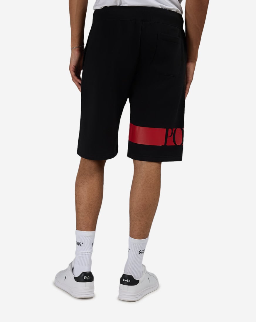 Shop Polo Ralph Lauren Logo Stripe Short 710B29241002-BLK black